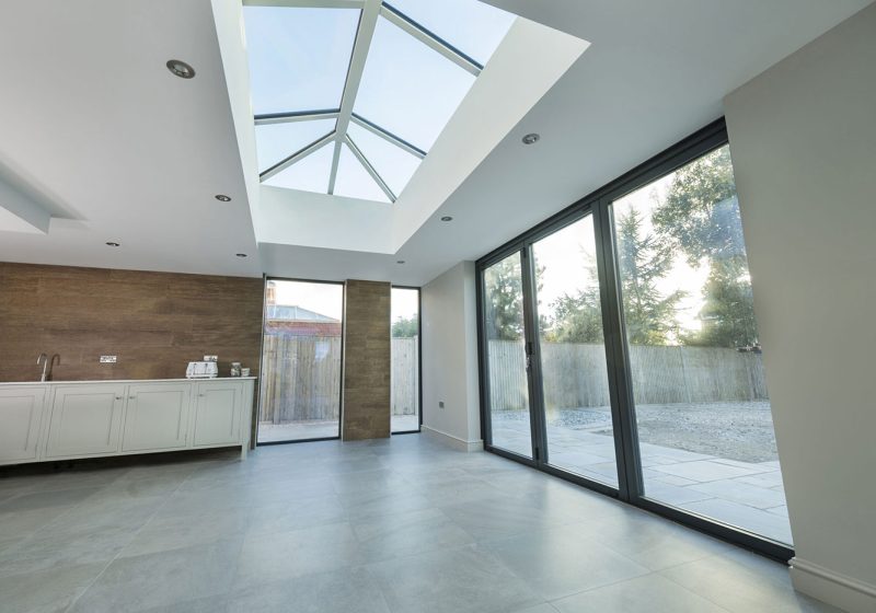 stratus roof lantern in extension
